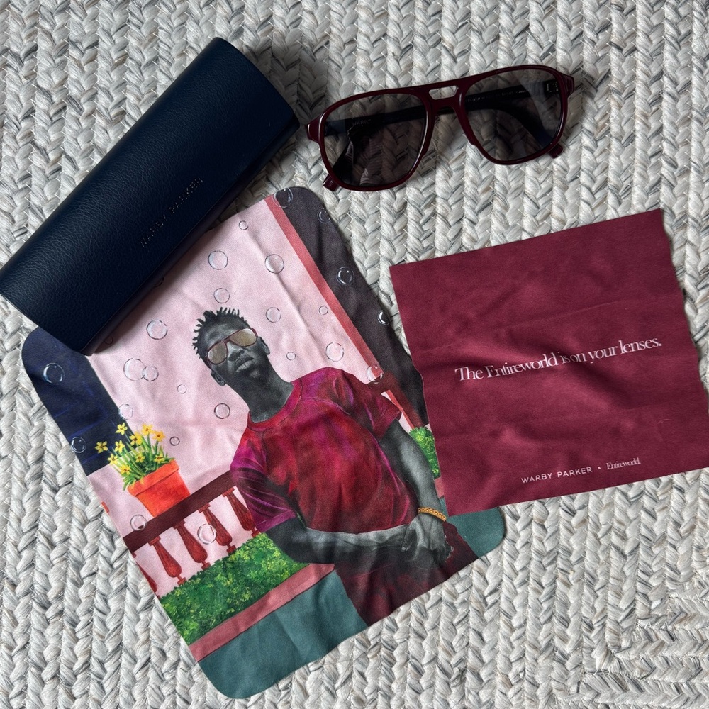 Warby Parker x Entireworld Hatcher Sunglasses in Oxblood